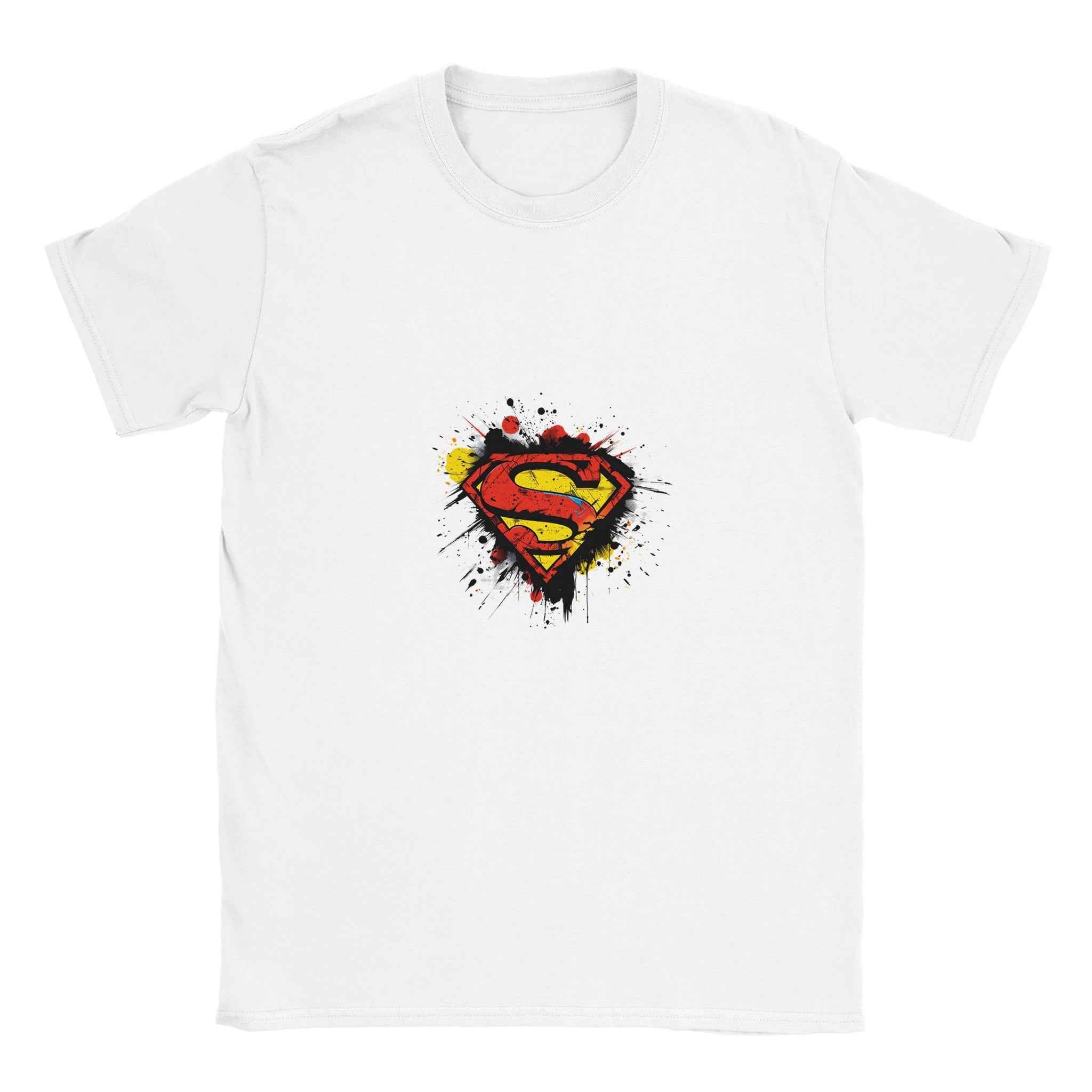 Abstract Superman Crest T-Shirt – Heroic Comic-Inspired Graphic Tee for Men & Women