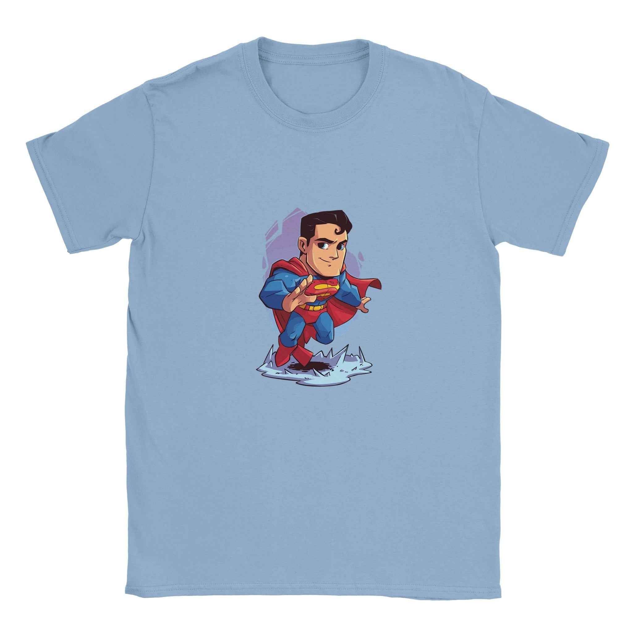 Chibi Superman T-Shirt – Heroic Comic-Inspired Graphic Tee for Everyday Heroes
