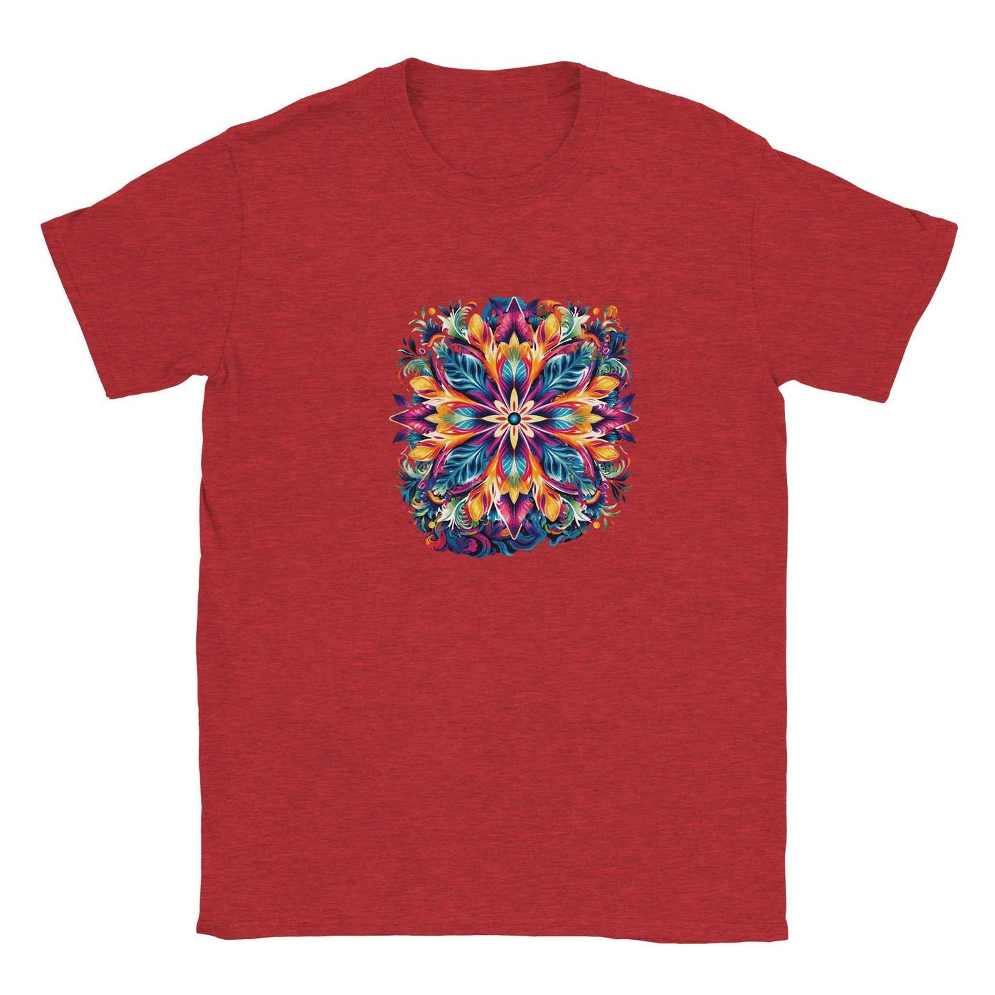Vibrant Floral Mandala Graphic Tee – Premium Comfort & Bold Style for Everyday Wear