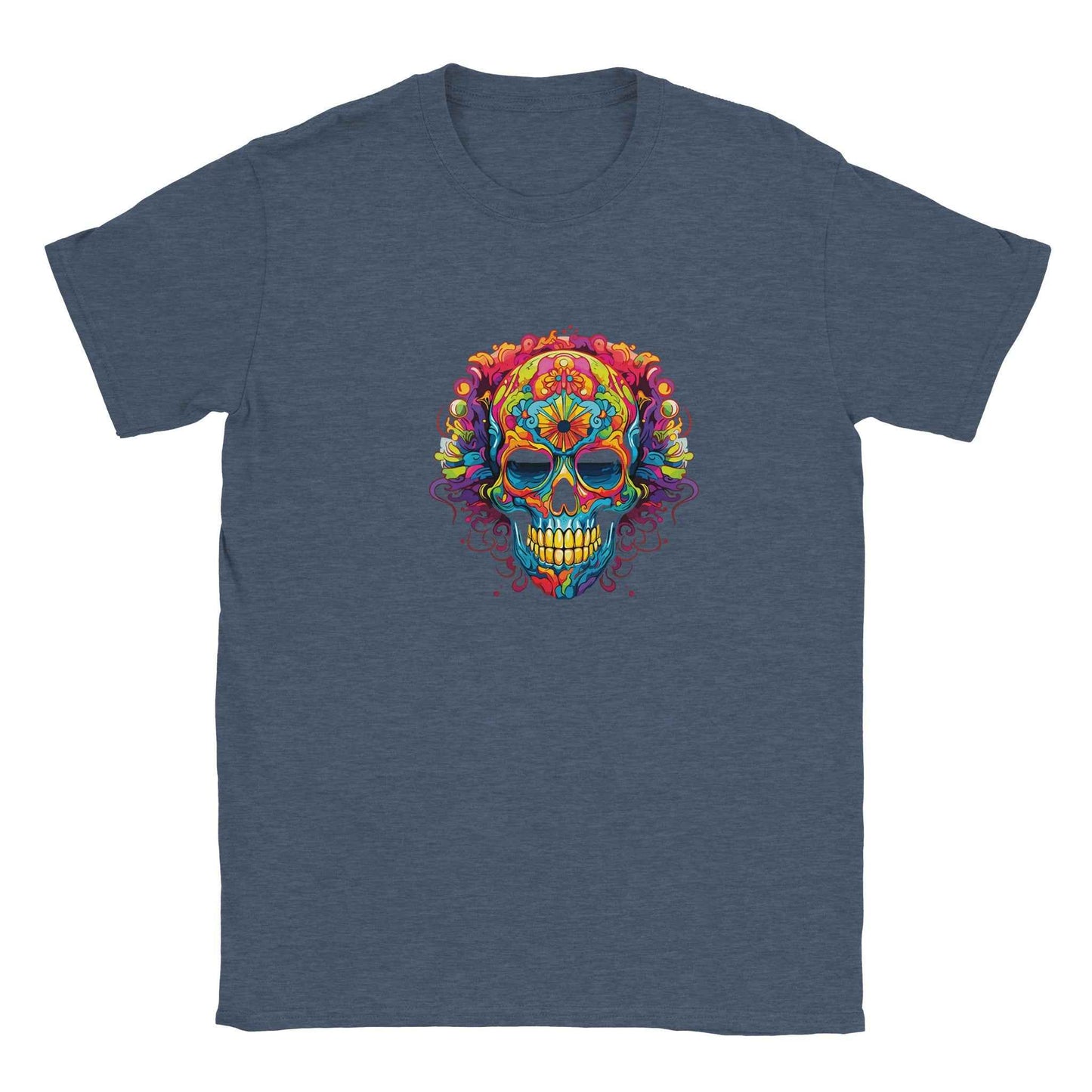 Vibrant Sugar Skull Graphic Tee – Premium Comfort & Bold Style for Everyday Wear