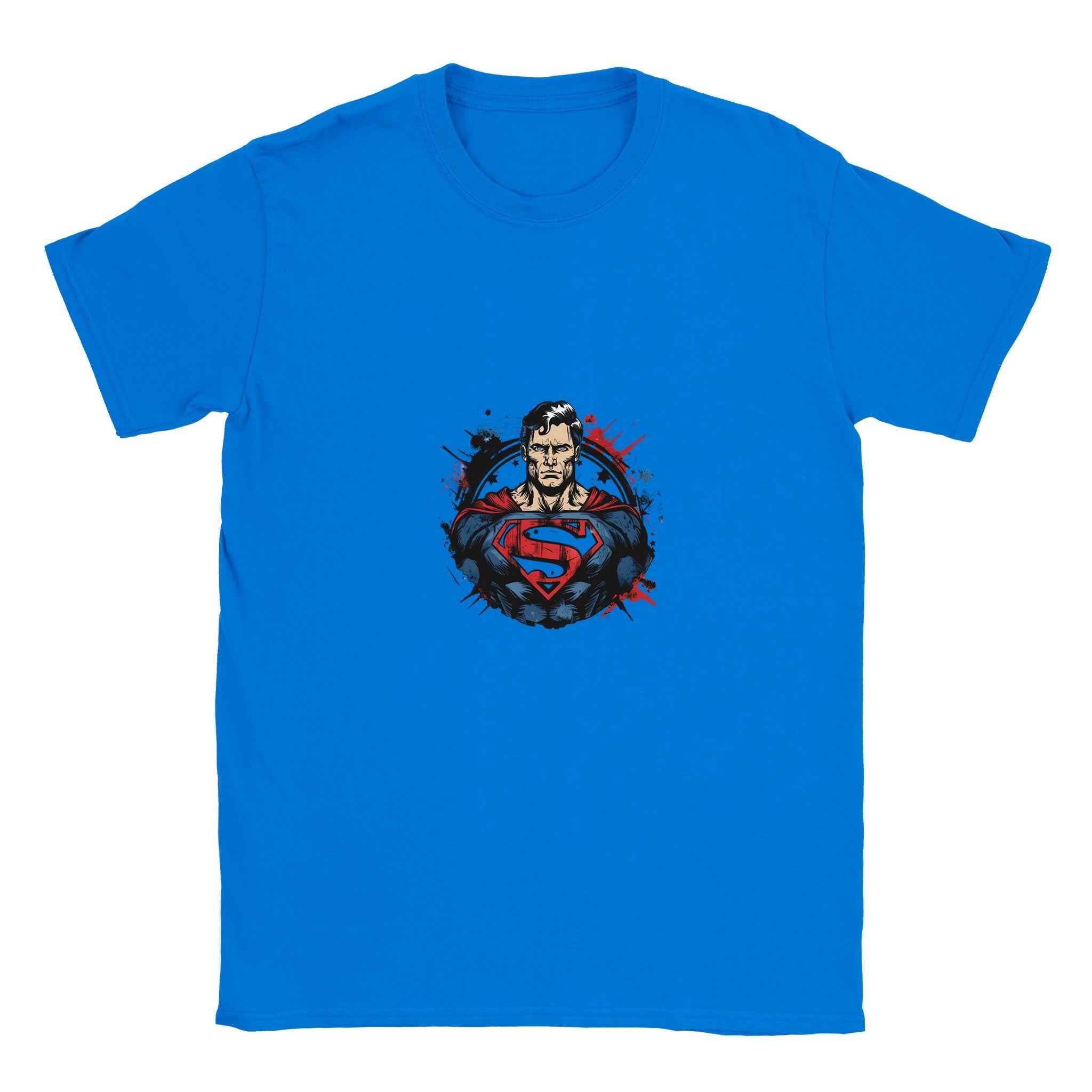 Man of Steel 'S' T-Shirt – Heroic Comic-Inspired Graphic Tee in Your Choice of 10 Dynamic Colors