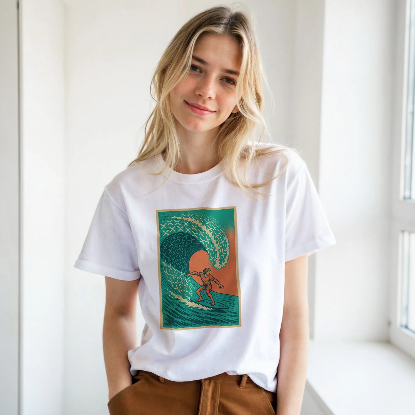 XRP Wave Shirt – Retro Surf Crypto Beach Tee - F4 Custom Prints