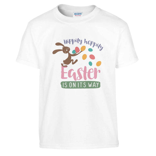 Easter Bunny Kids T-Shirt – Hippity Hoppity Fun in Your Choice of Colors and Sizes