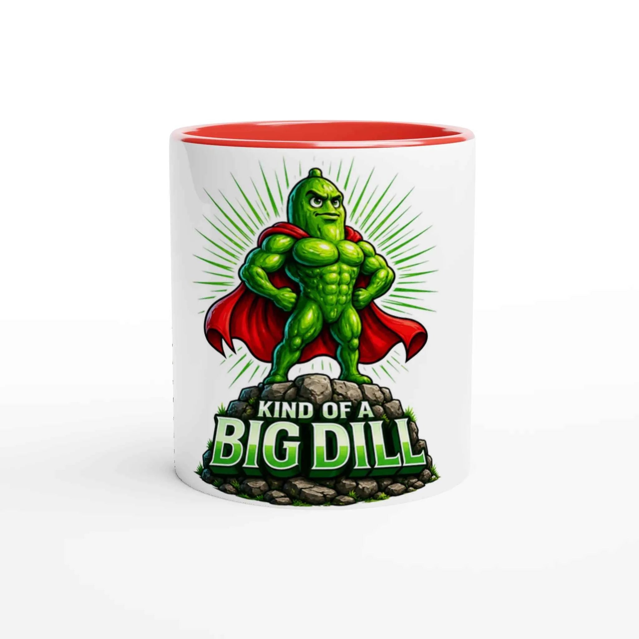 Kinda Of A Big Dill Pickle 11oz Coffee Mug with Color Inside