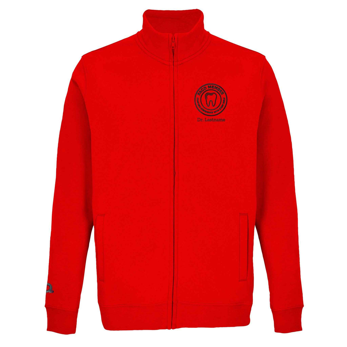 FACD Embroidered Full Zip Sweatshirt with Custom Name