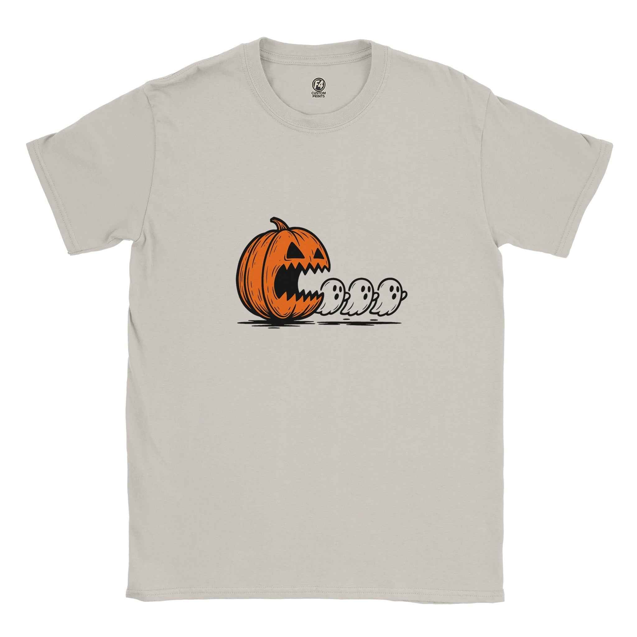 Chomped by the Pumpkin – Funny Halloween Ghost Chase T-Shirt
