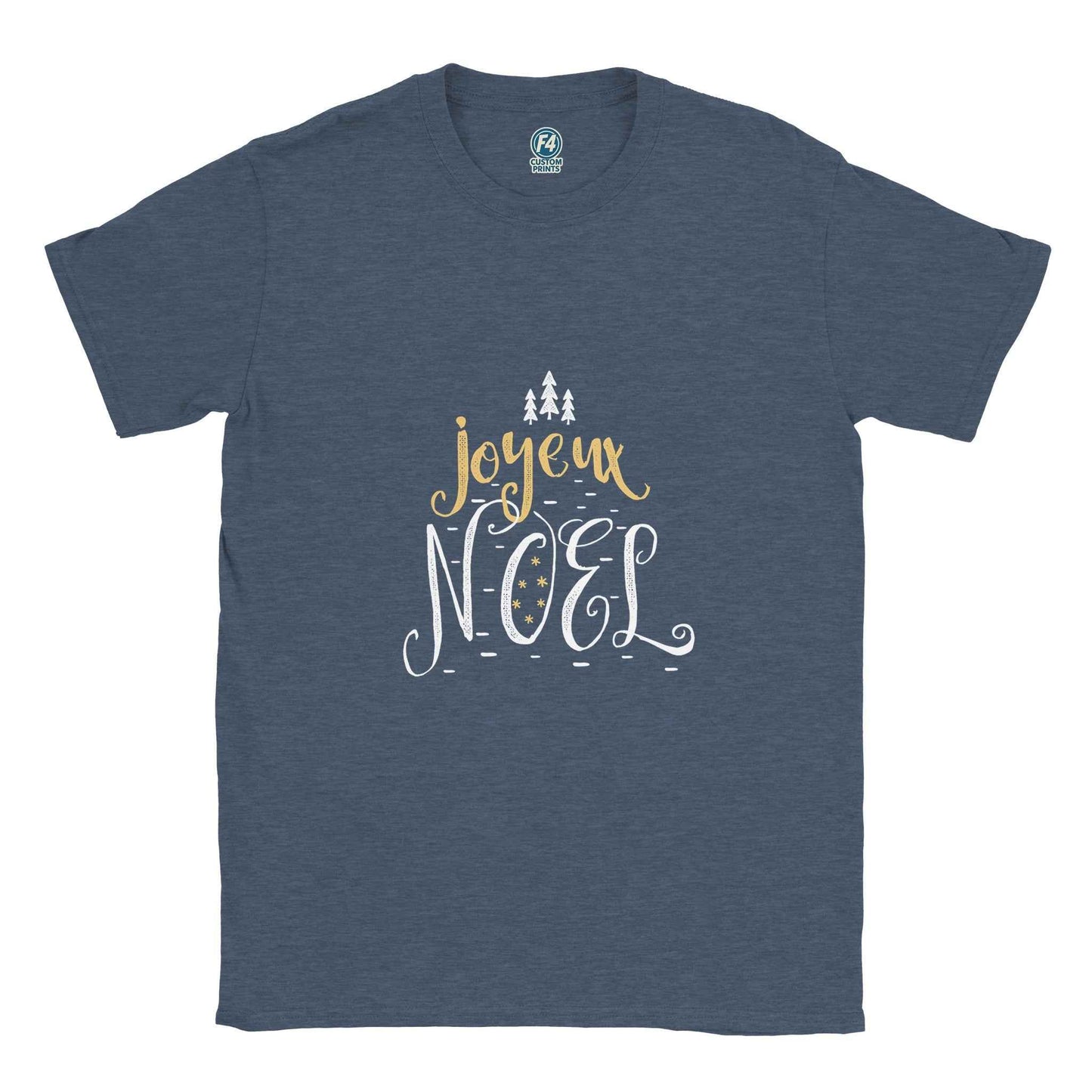 Joyeux Noël Script Tee – Festive French Holiday Graphic T-Shirt in Multiple Colors