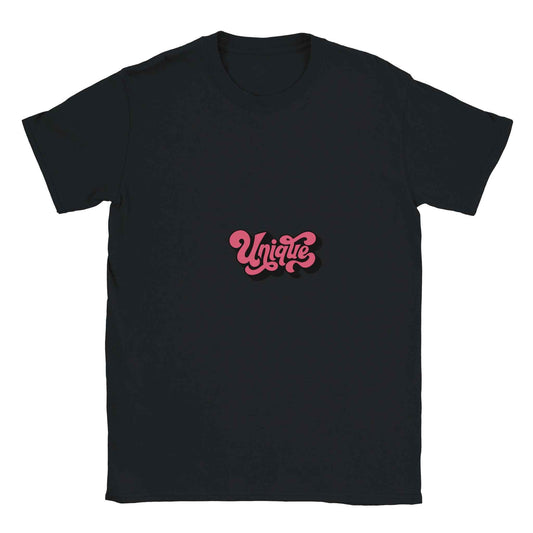 Unique Script Graphic Tee – Retro Pink Style & Premium Comfort for Everyday Wear