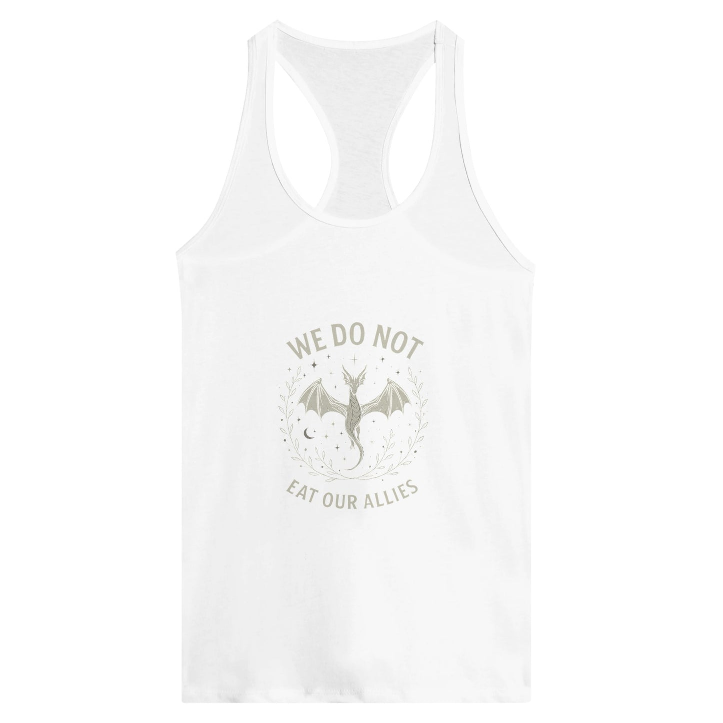 Forth Wing Quote Women’s Racerback Tank – Dragon Alliance Fantasy Top - F4 Custom Prints