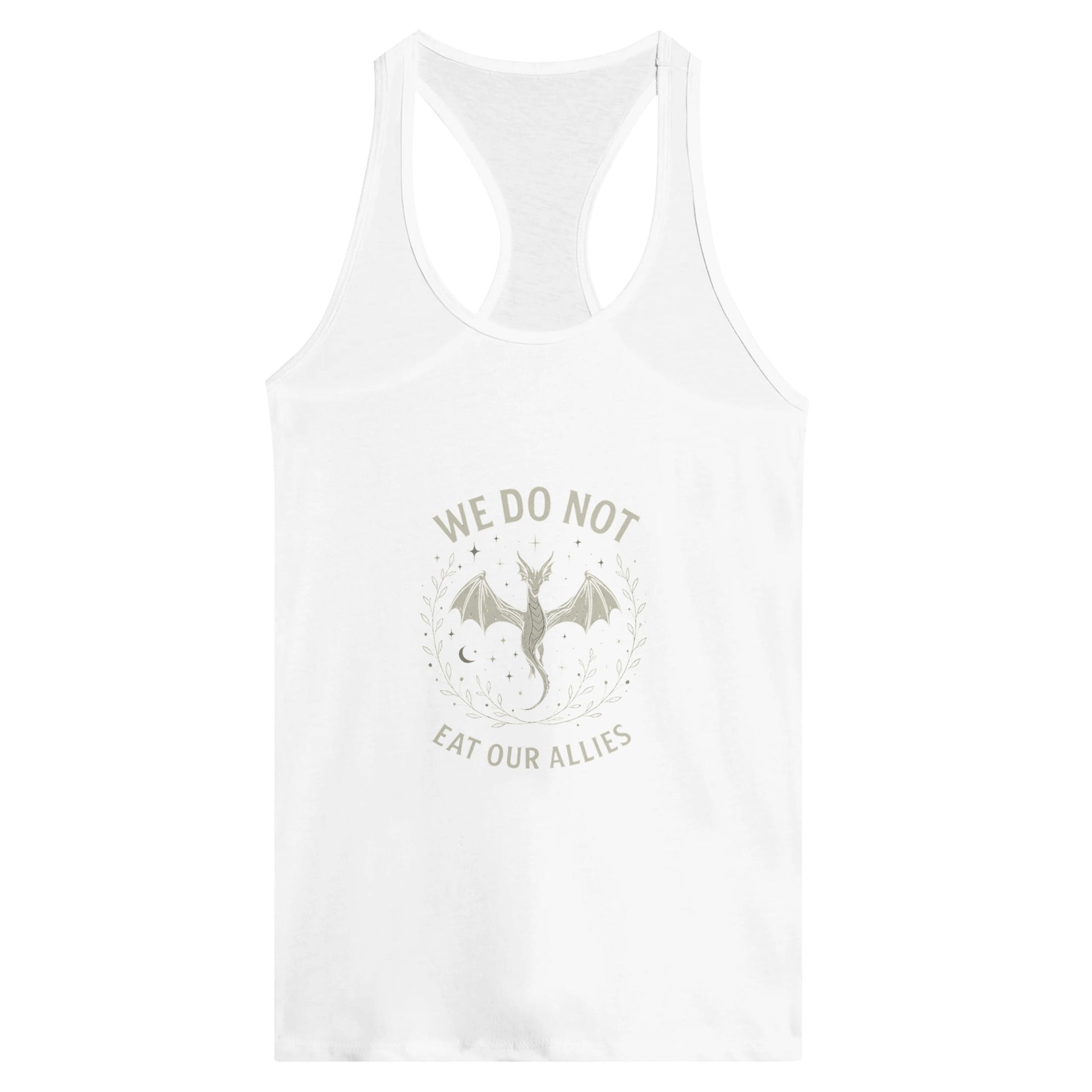 Forth Wing Quote Women’s Racerback Tank – Dragon Alliance Fantasy Top - F4 Custom Prints