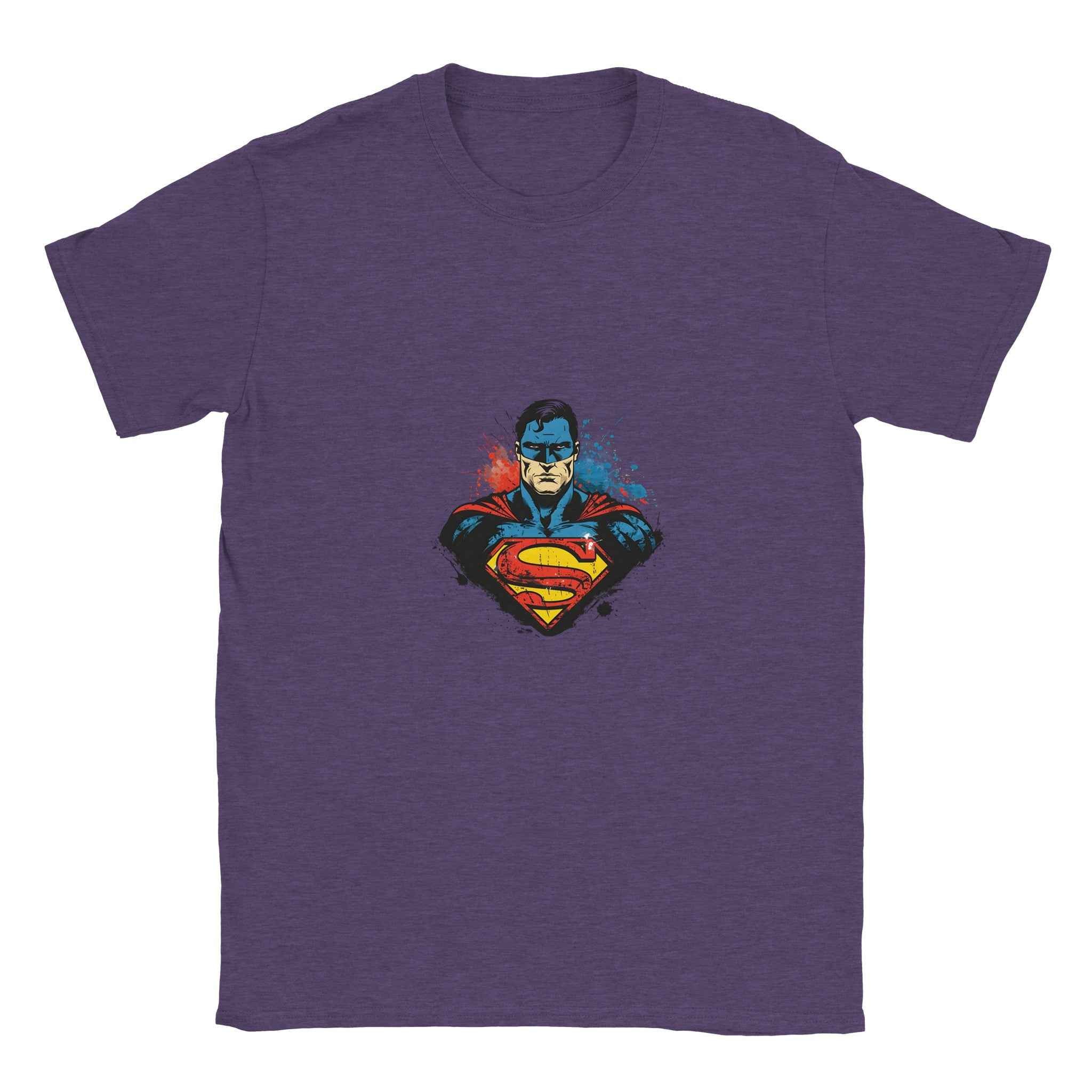 Superman T-Shirt – Heroic Comic-Inspired Graphic Tee in Your Choice of 10 Dynamic Colors