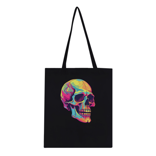 Neon Skull Tote Bag