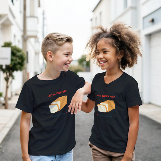 Not Gluten Free Kids T-Shirt – Sister Made Sibling Rivalrze Collection - F4 Custom Prints