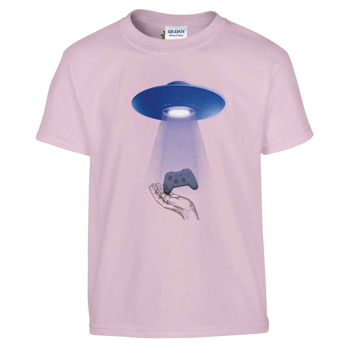 UFO Gamer Kid T-Shirt – Abducted by Gaming Tee (Sibling Rivalrze Collection) - F4 Custom Prints