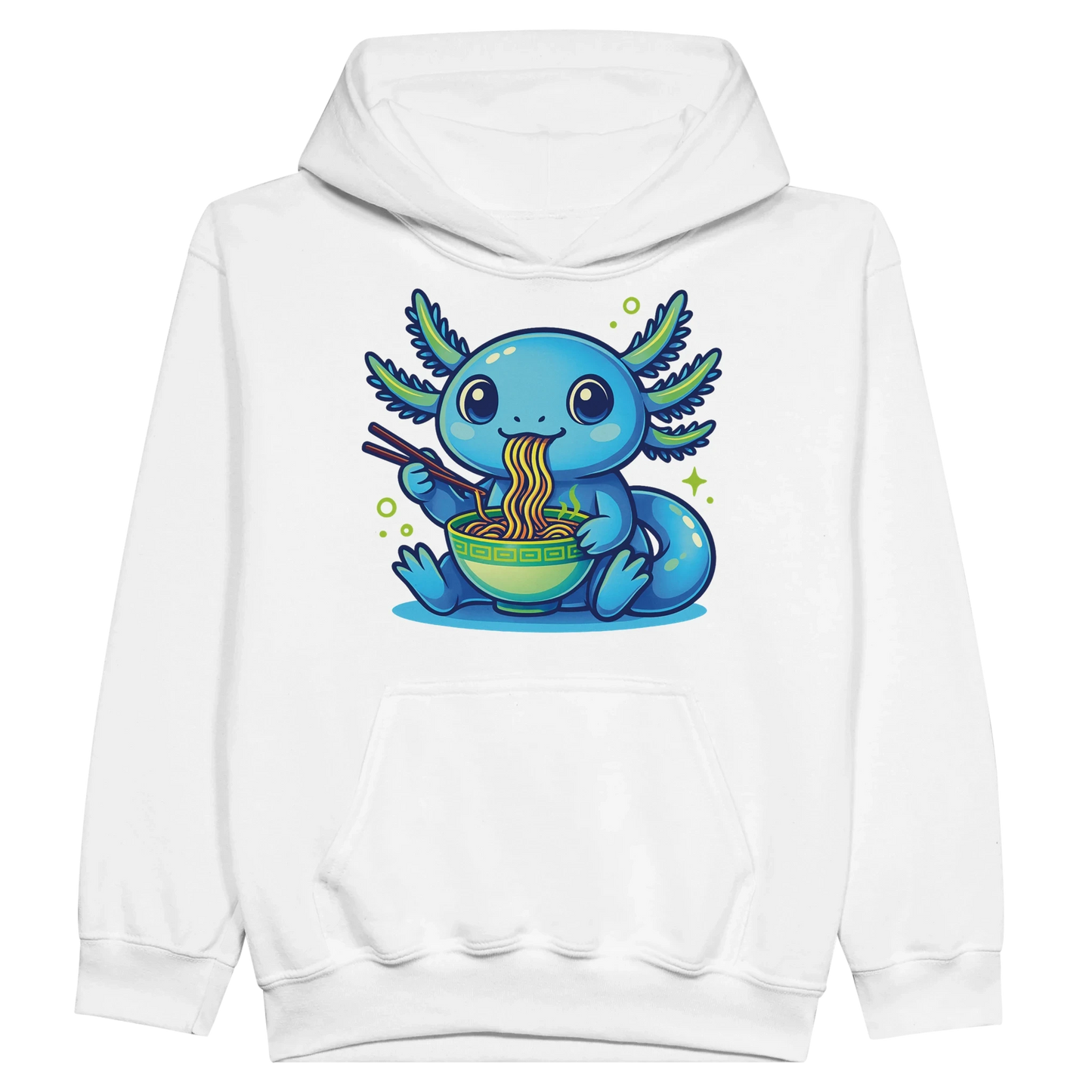 Kids Kawaii Axolotl Ramen Hoodie