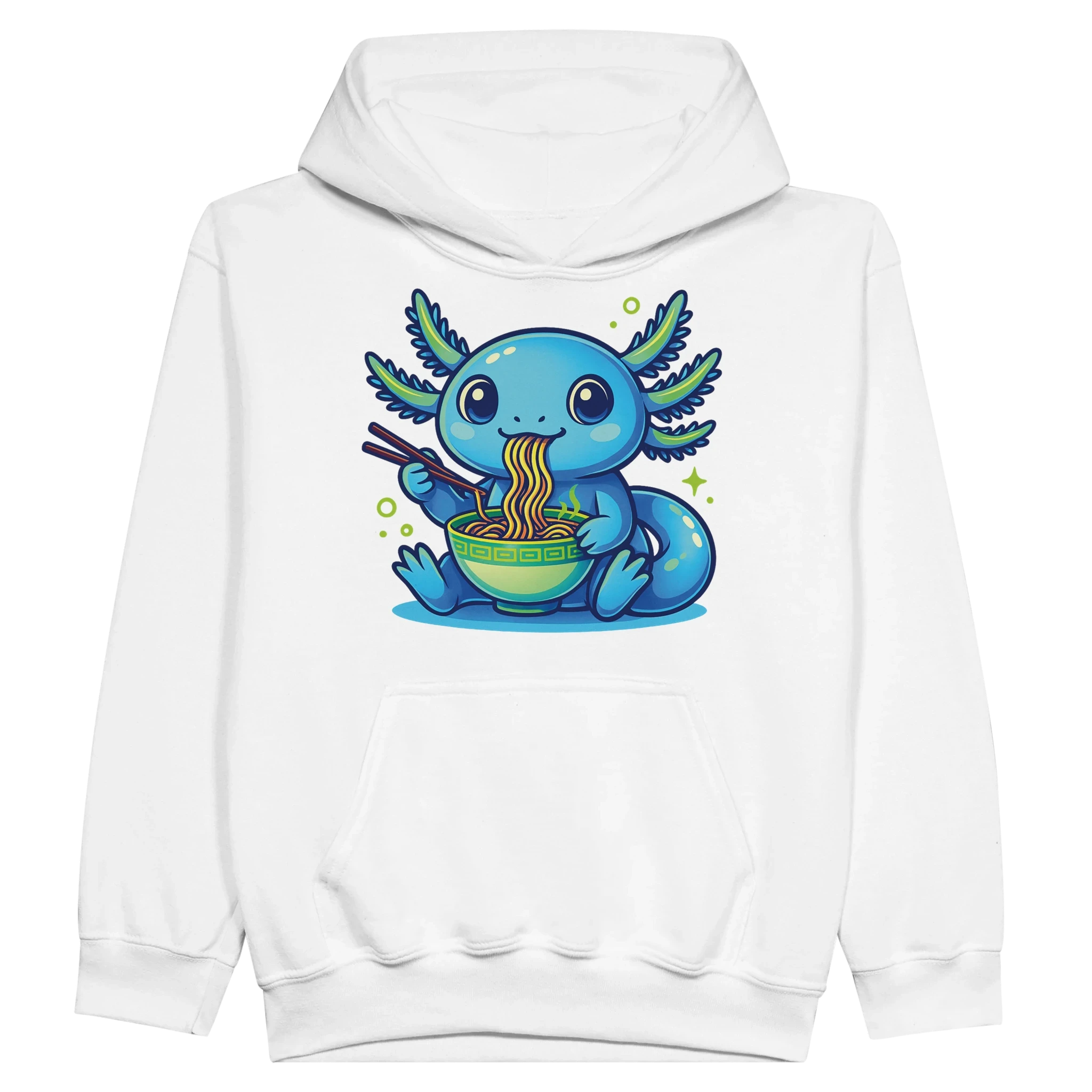 Kids Kawaii Axolotl Ramen Hoodie