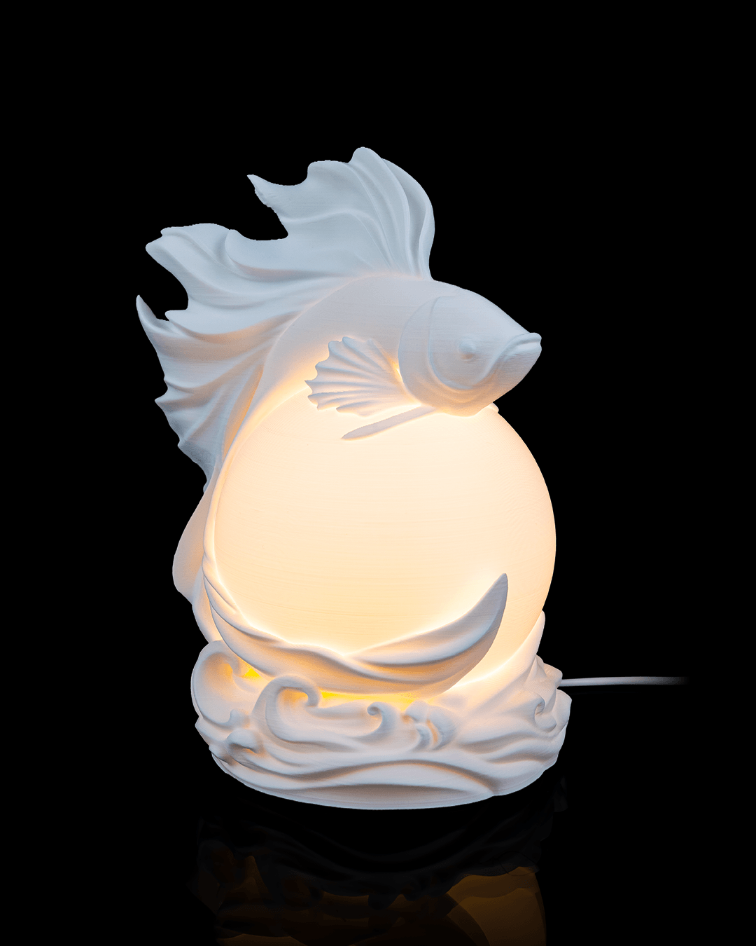 Betta Sphere 3D Printed Table Lamp