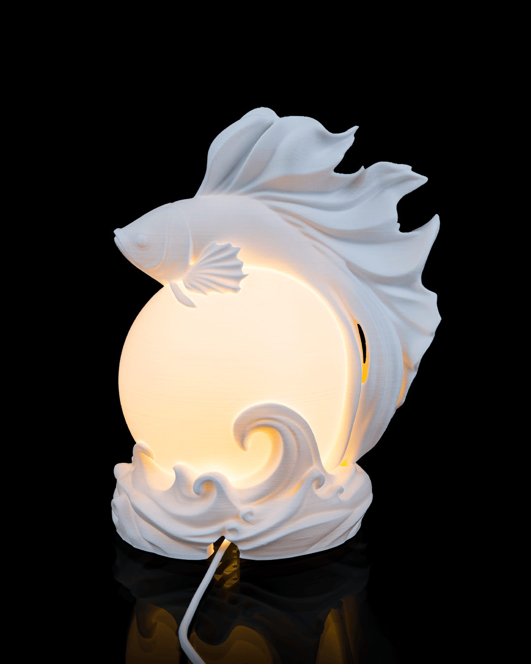 Betta Sphere 3D Printed Table Lamp