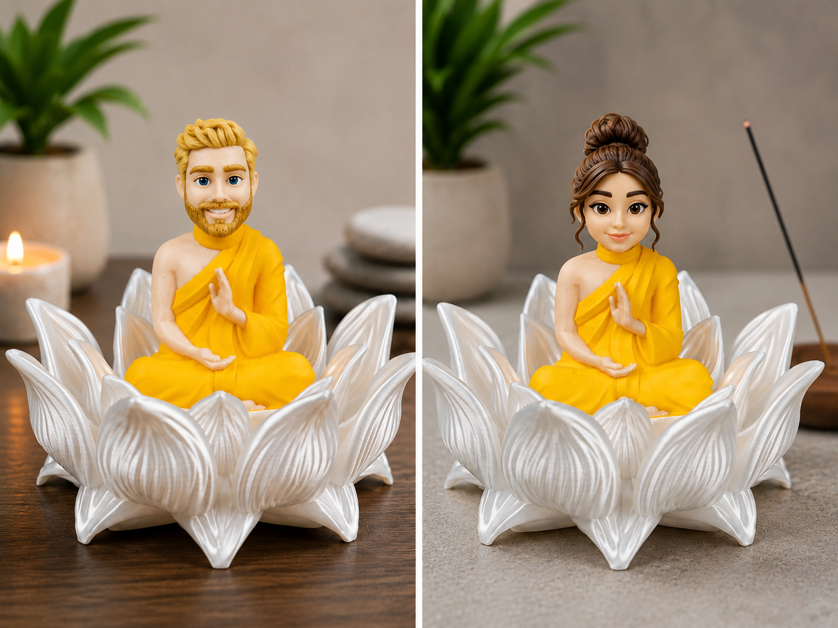 Custom Mini Me Buddha Incense Holder