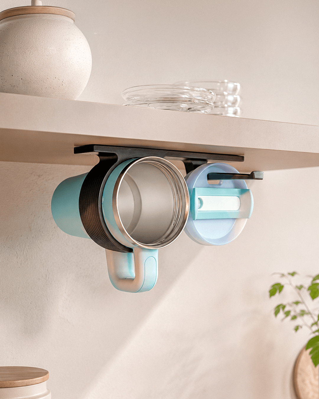 Cup Rail | 3D Printed Under Shelf Mug Holder