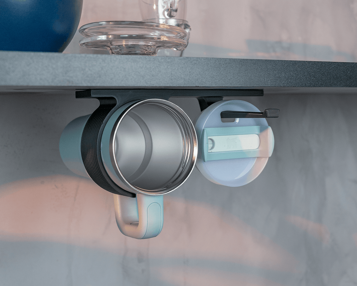 Cup Rail | 3D Printed Under Shelf Mug Holder
