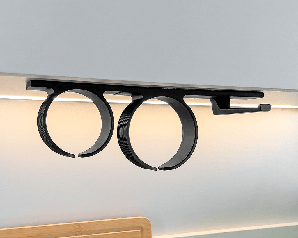 Cup Rail | 3D Printed Under Shelf Mug Holder