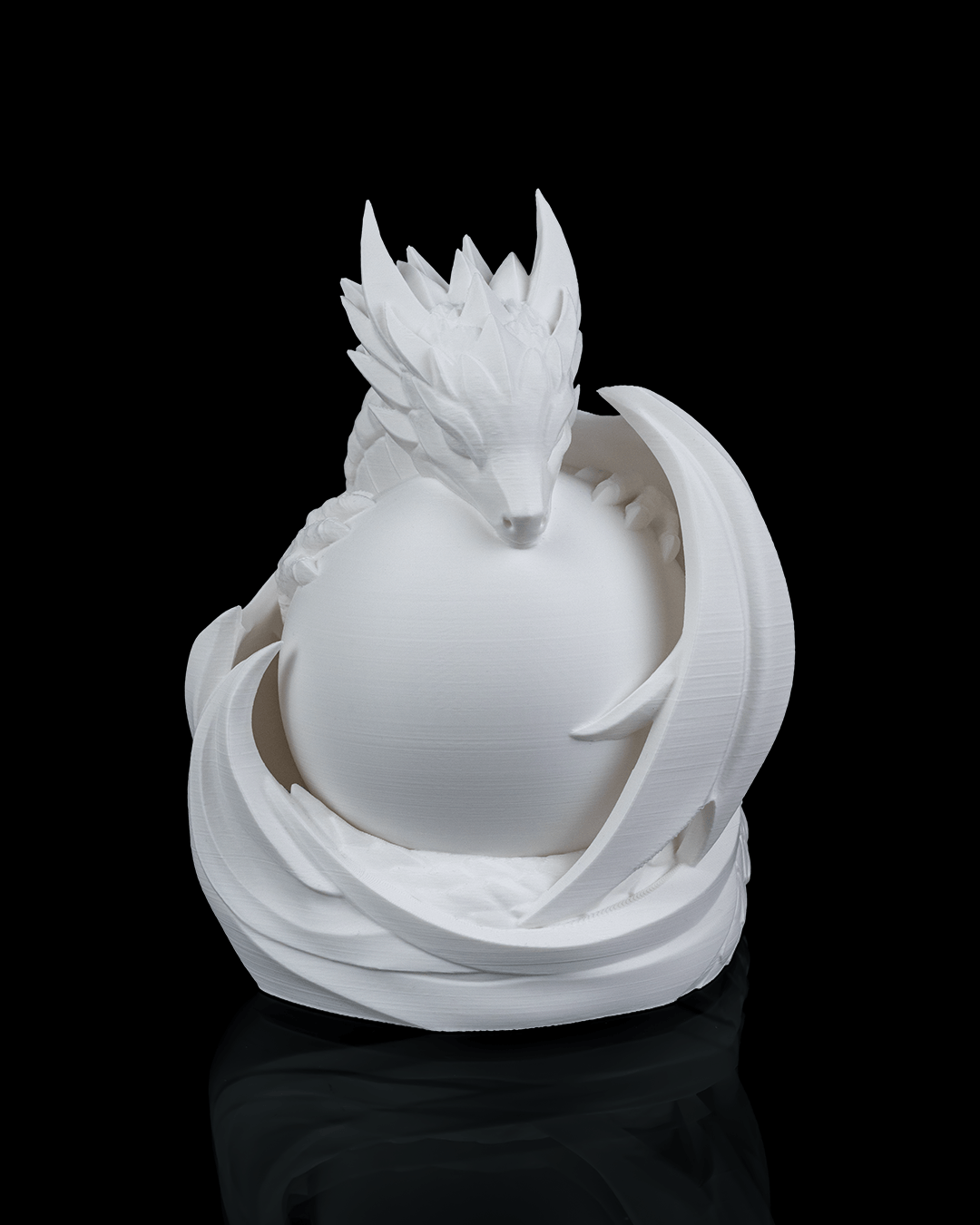 Dragon Sphere 3D Printed Table Lamp