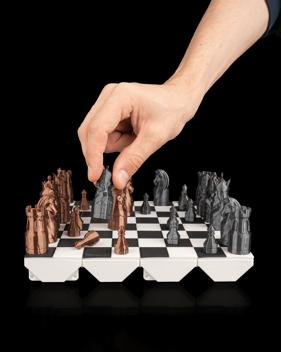 King’s Mind 3D Printed Travel Chess Set