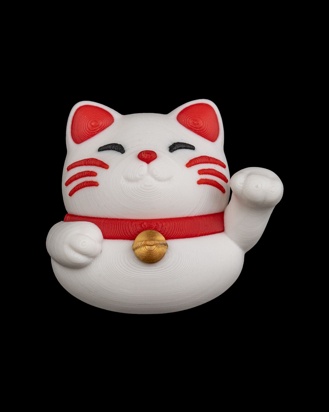 Lucky Cat Chopstick Helper | 3D Printed Maneki Neko Chopstick Trainer | Reusable Chopstick Aid