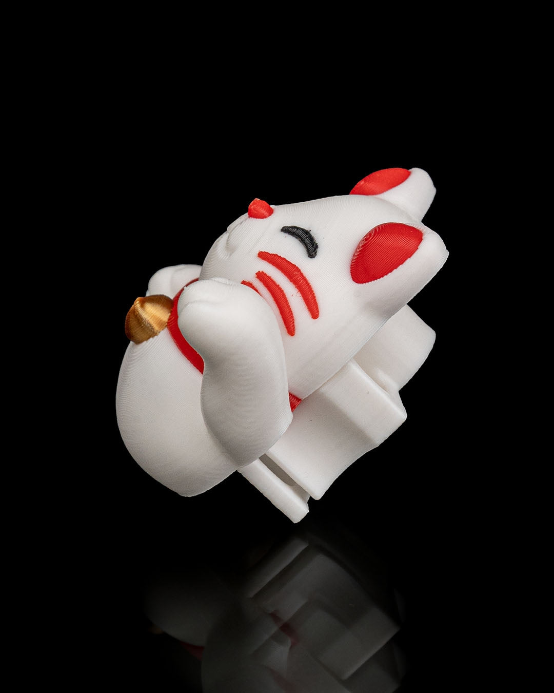 Lucky Cat Chopstick Helper | 3D Printed Maneki Neko Chopstick Trainer | Reusable Chopstick Aid
