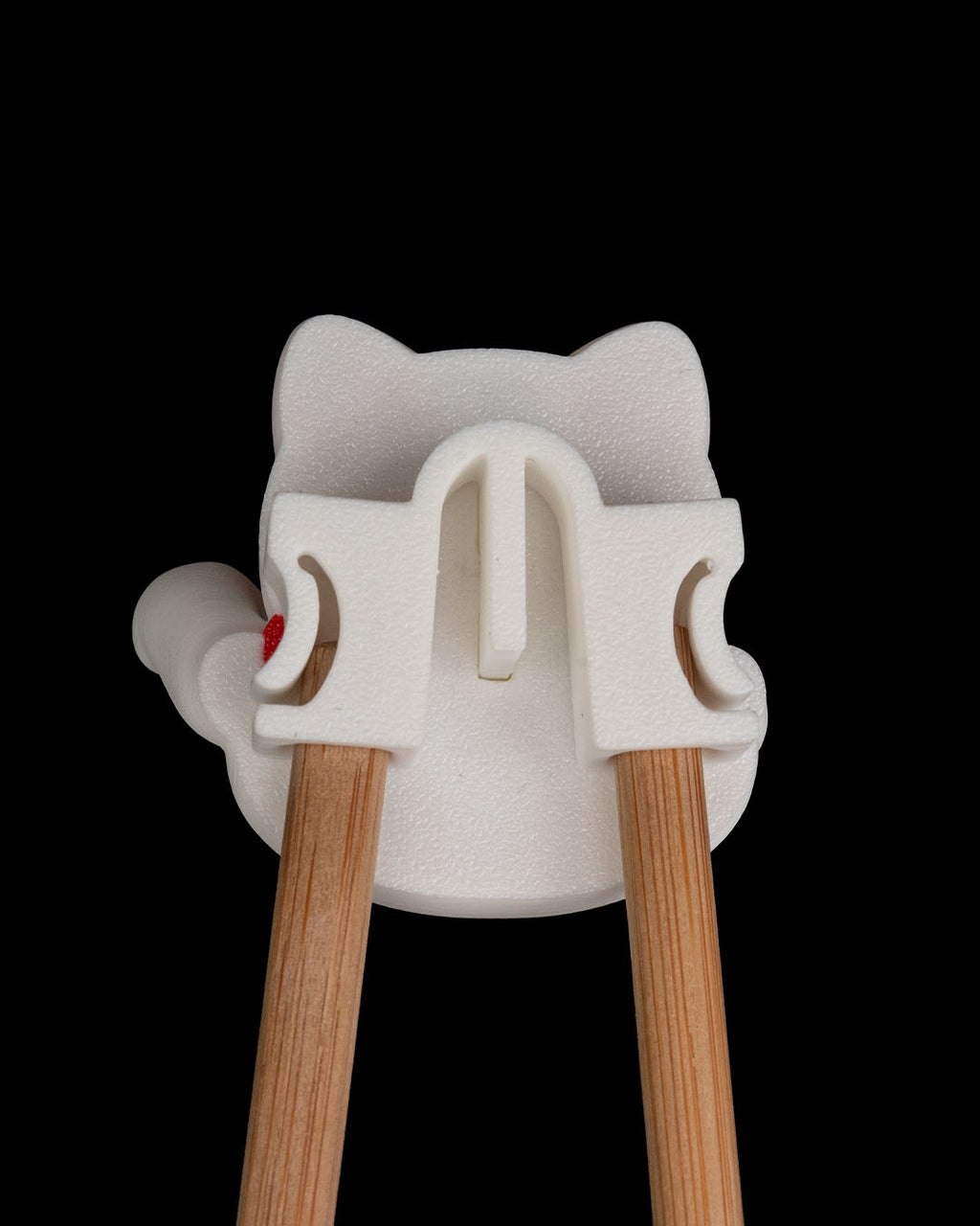 Lucky Cat Chopstick Helper | 3D Printed Maneki Neko Chopstick Trainer | Reusable Chopstick Aid