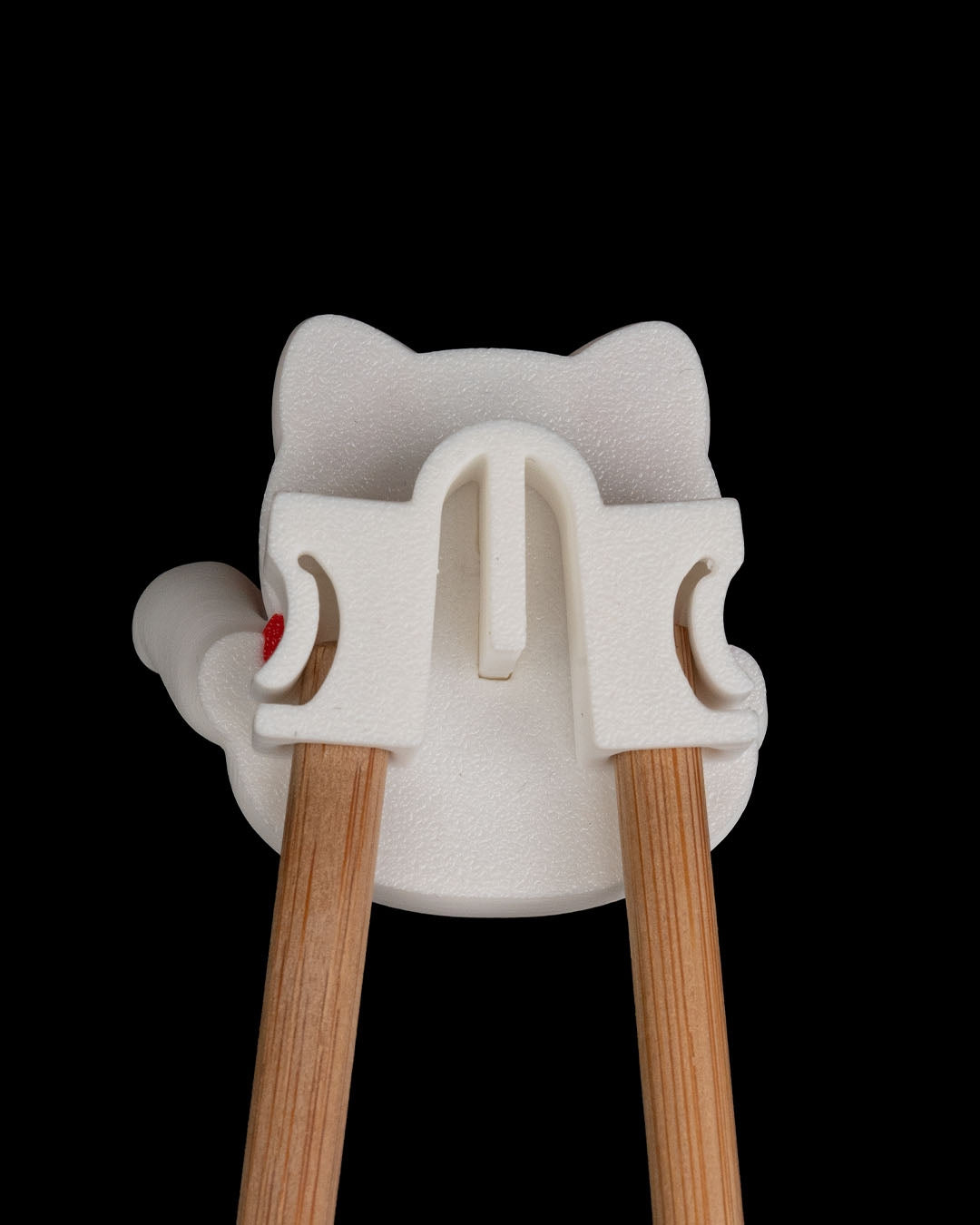 Lucky Cat Chopstick Helper | 3D Printed Maneki Neko Chopstick Trainer | Reusable Chopstick Aid