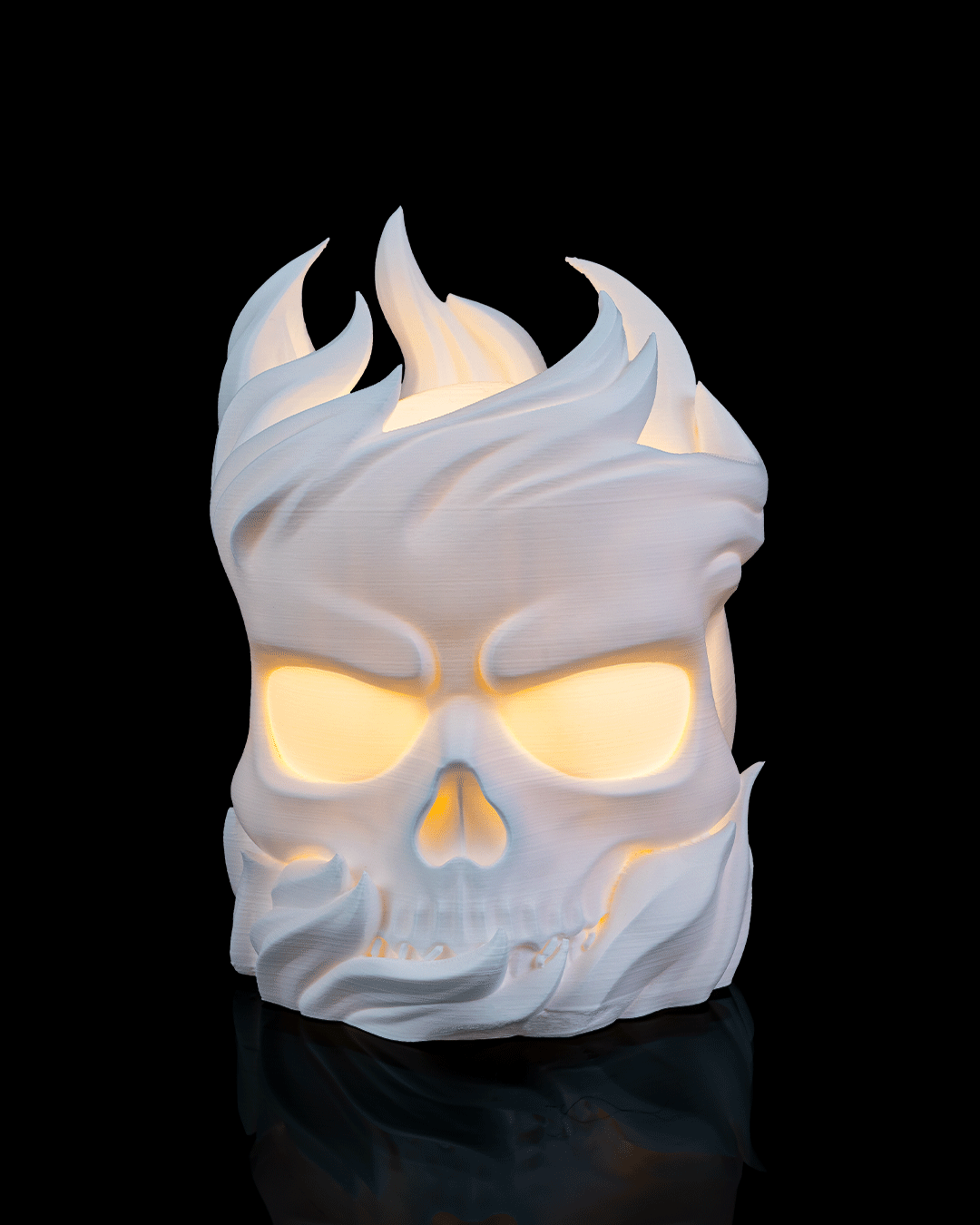 Skull Sphere 3D Printed Table Lamp