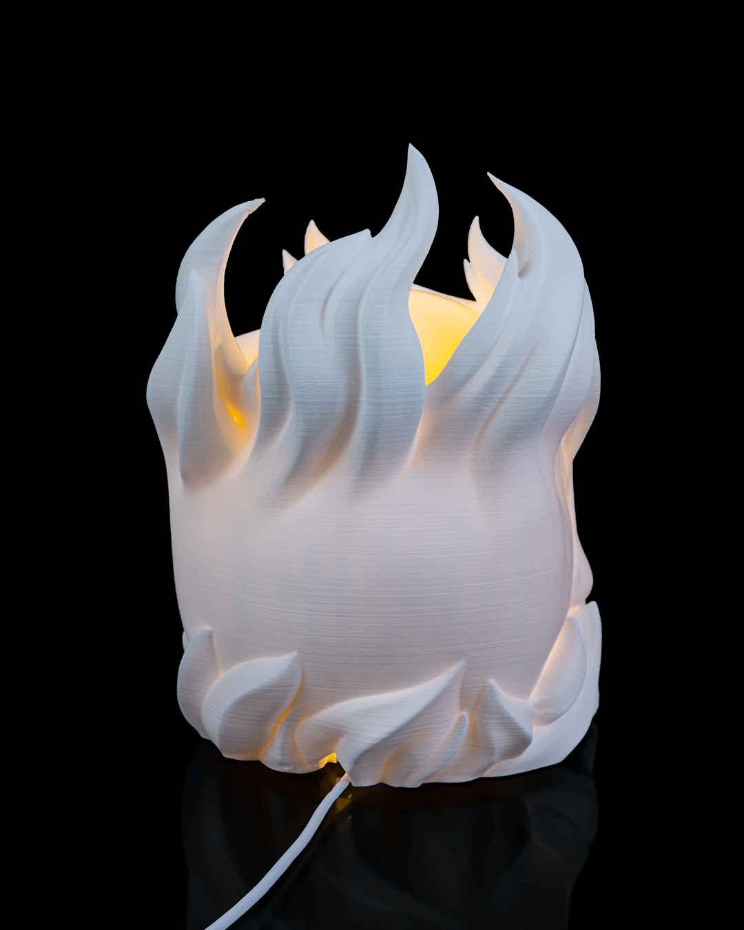 Skull Sphere 3D Printed Table Lamp