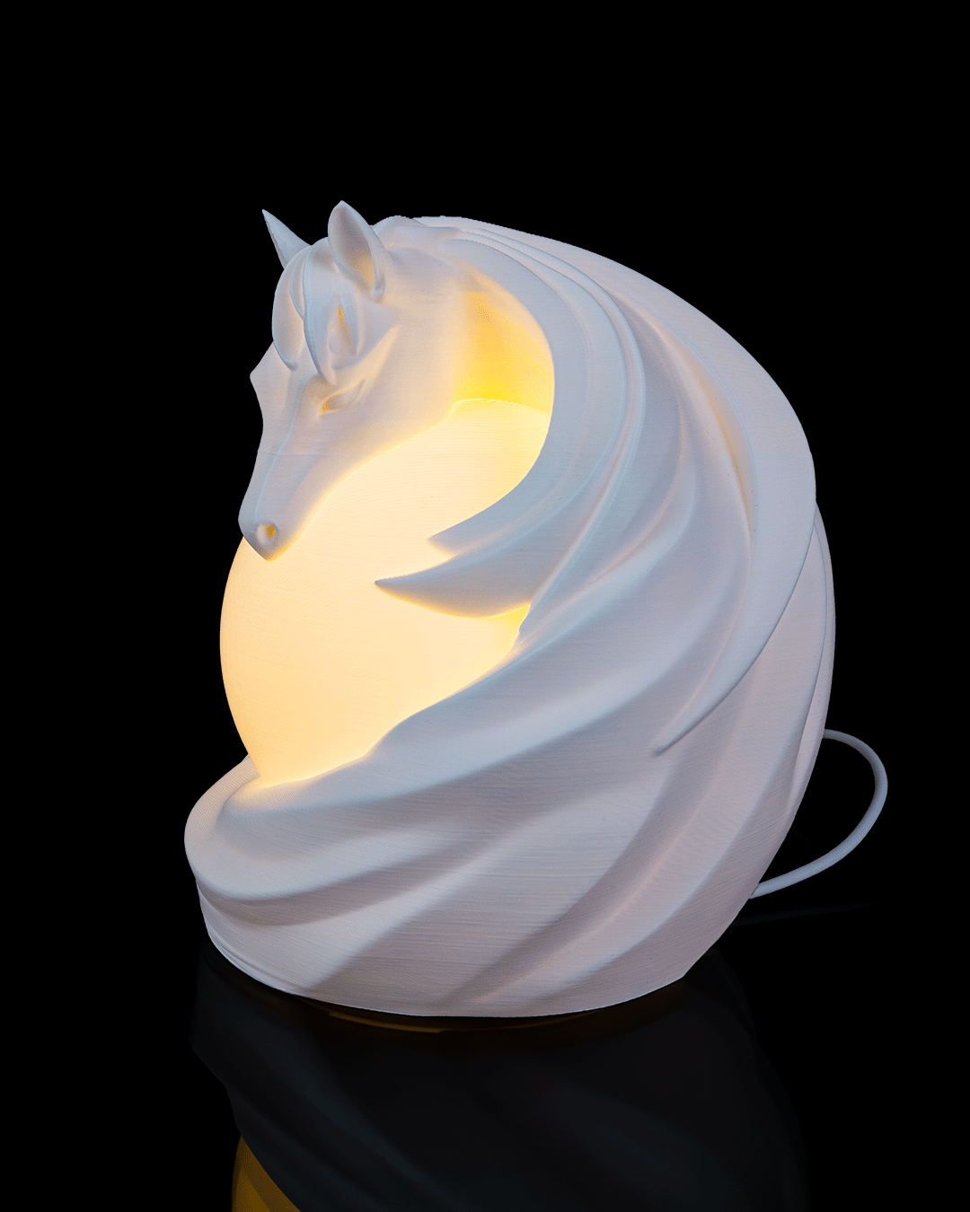 Stallion Sphere 3D Printed Table Lamp