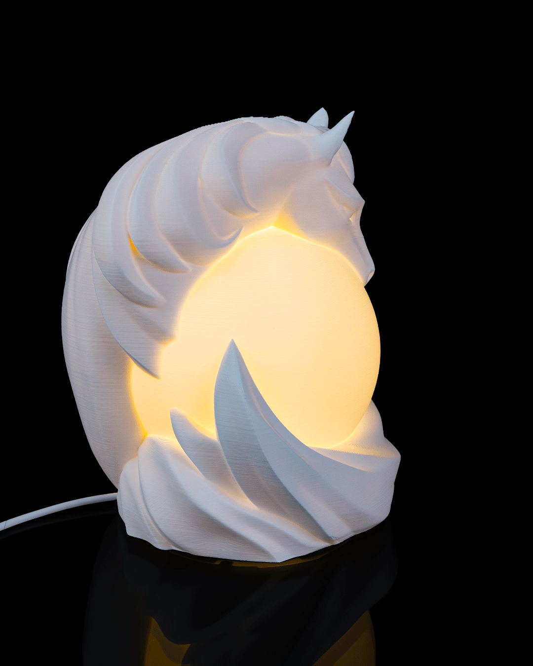Stallion Sphere 3D Printed Table Lamp