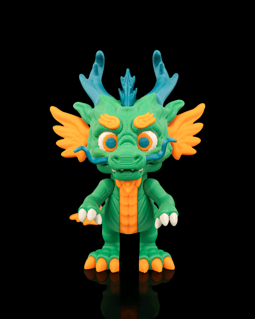 The Jade Guardian 3D Printed Articulated Dragon