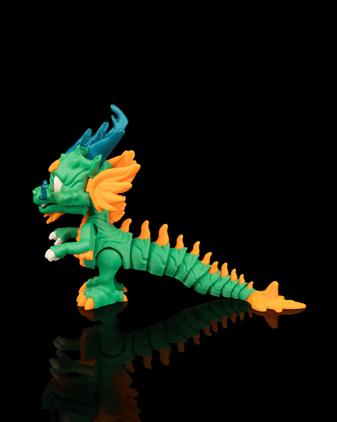 The Jade Guardian 3D Printed Articulated Dragon