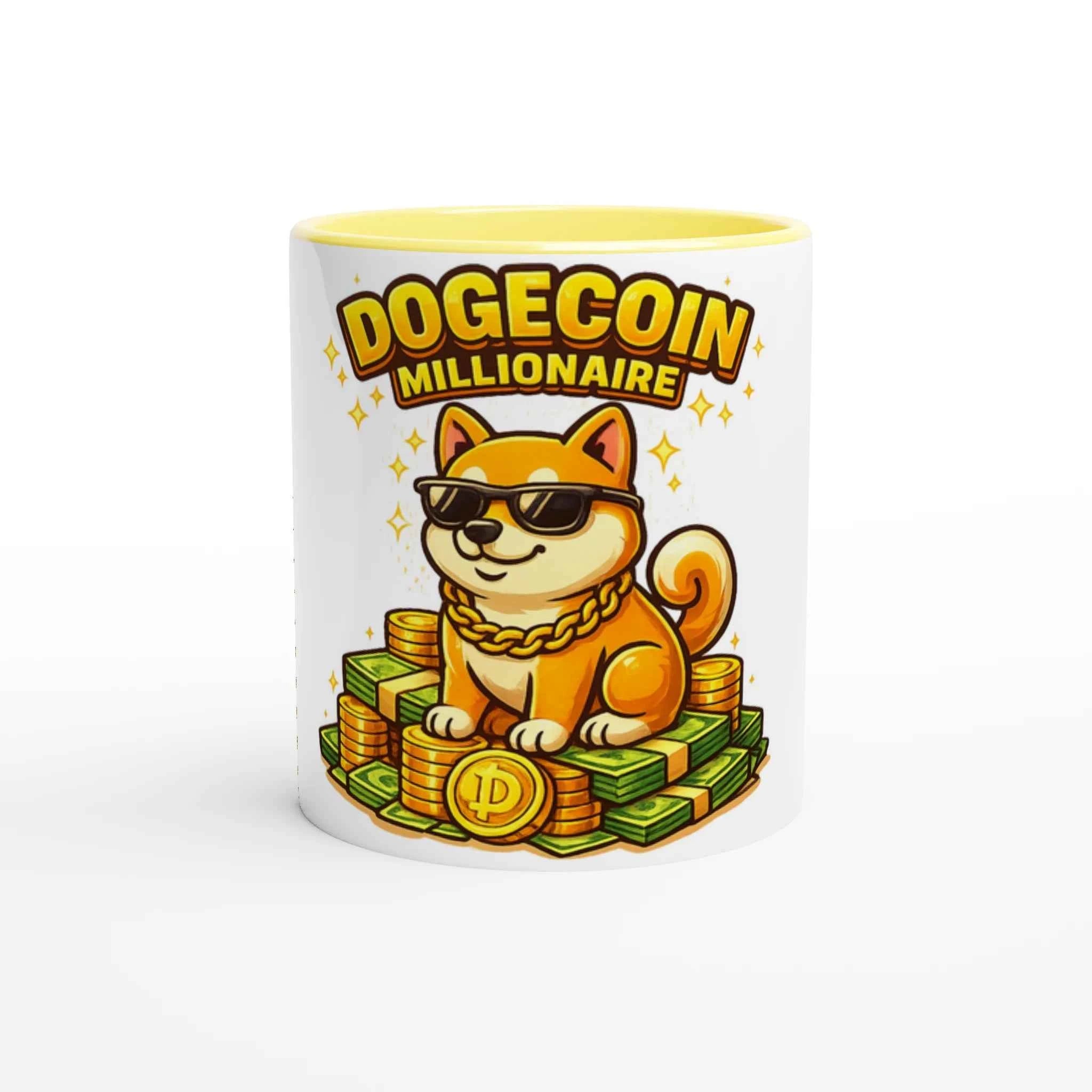 Dogecoin Millionaire 11oz Coffee Mug with Color Inside