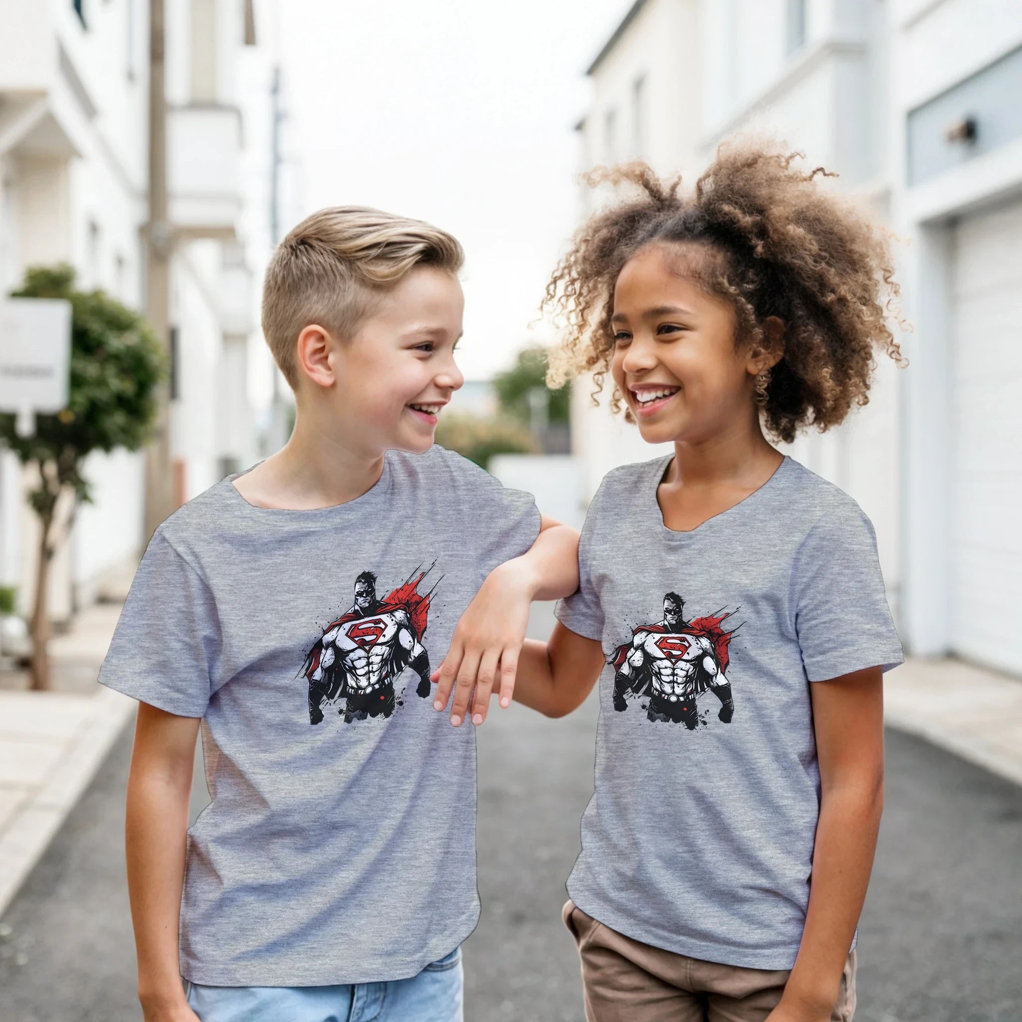 Kids Shadow Superman T-Shirt