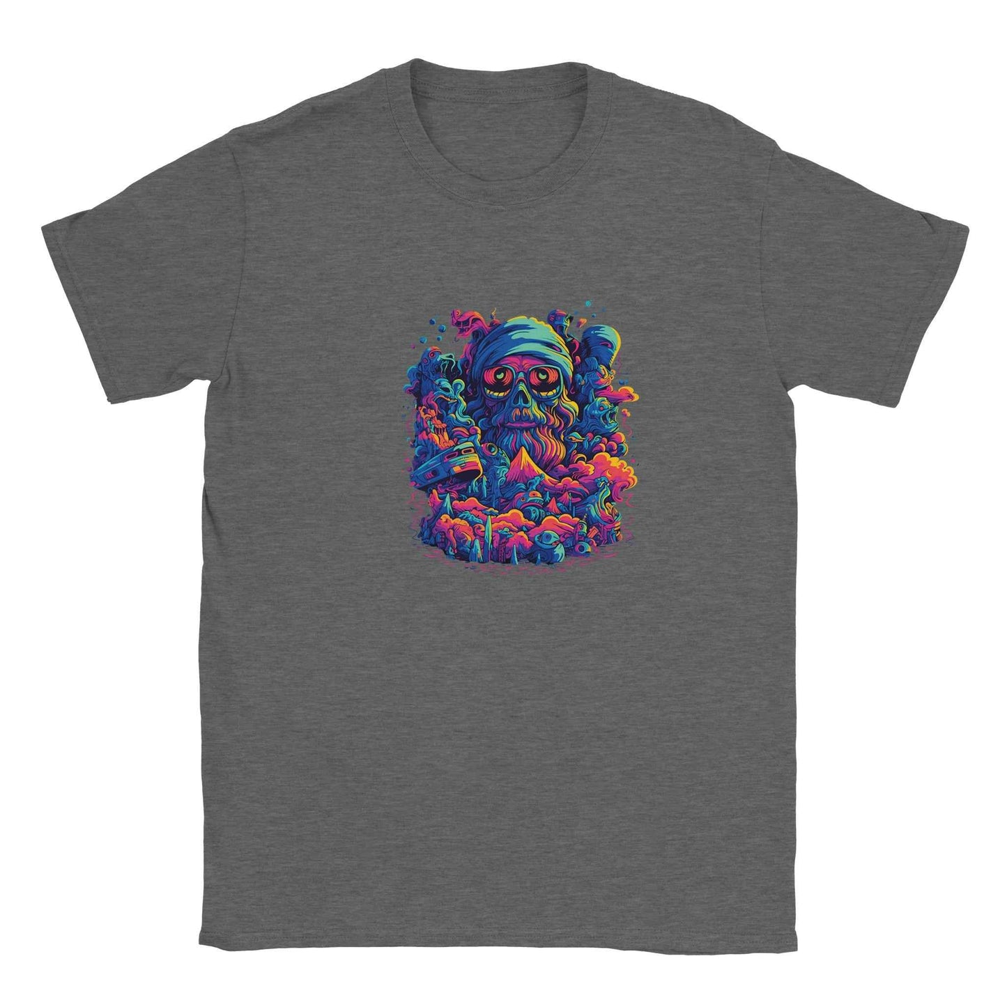 Psychedelic Skull Boombox Graphic Tee – Premium Comfort & Bold Style for Everyday Wear