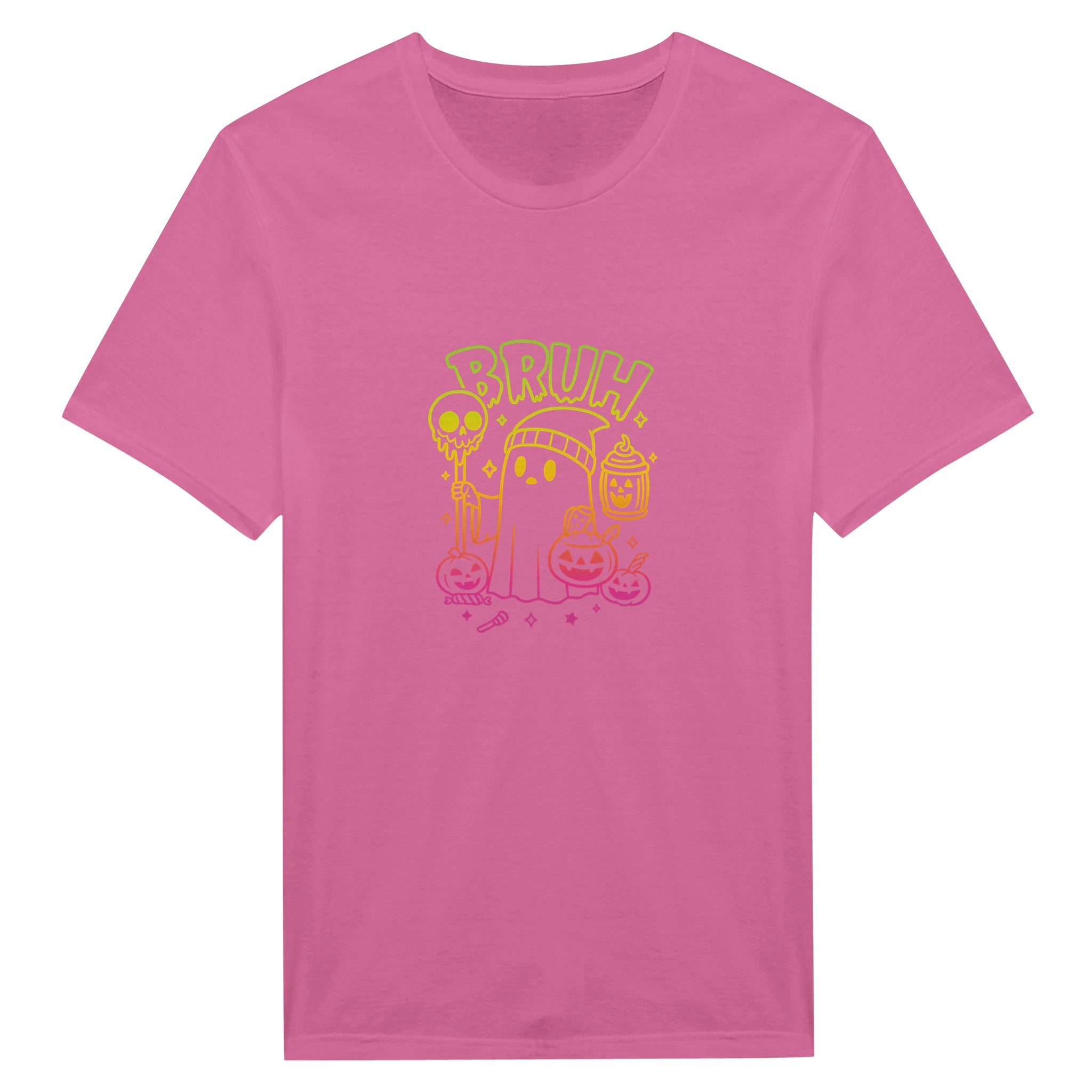 Bruh Halloween Ghost T-Shirt- Spooky Season Funny Meme Tee - F4 Custom Prints