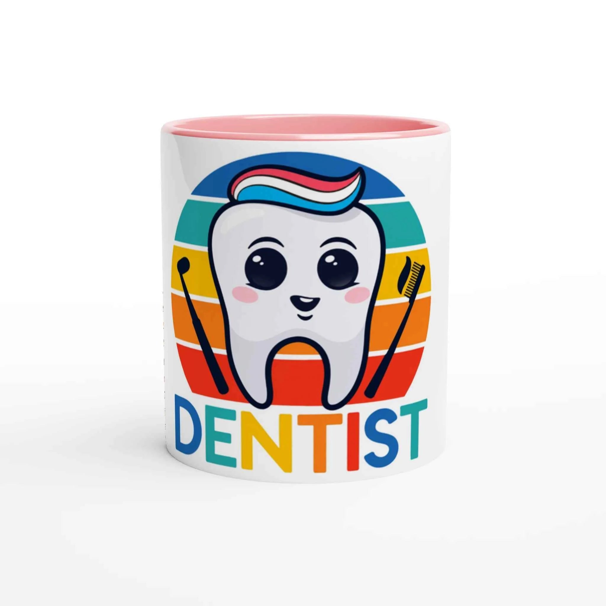 Retro Dentist 11oz Coffee Mug with Color Inside