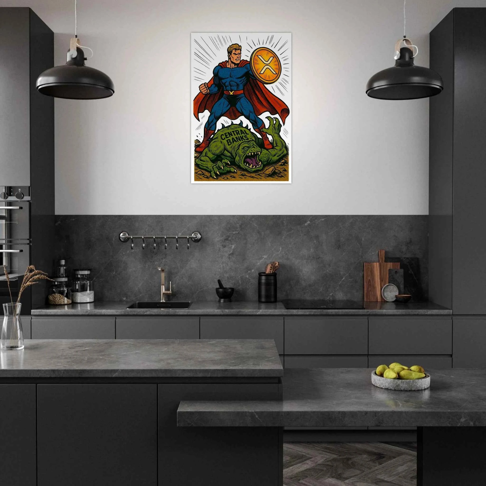 Crypto Hero XRP Fine Art Poster