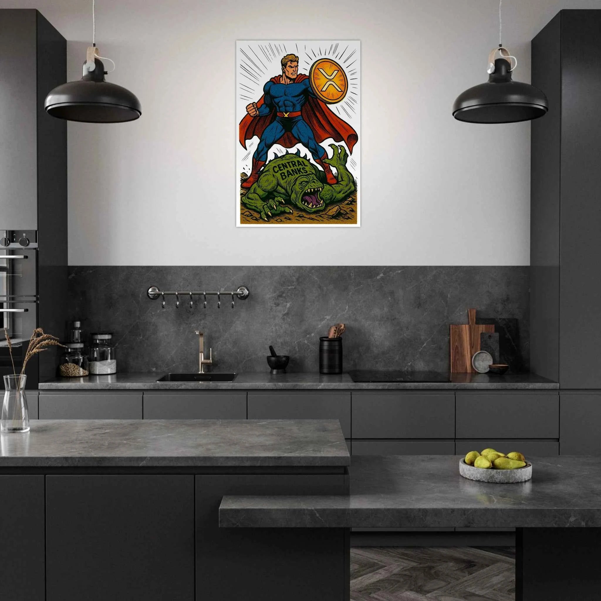 Crypto Hero XRP Fine Art Poster