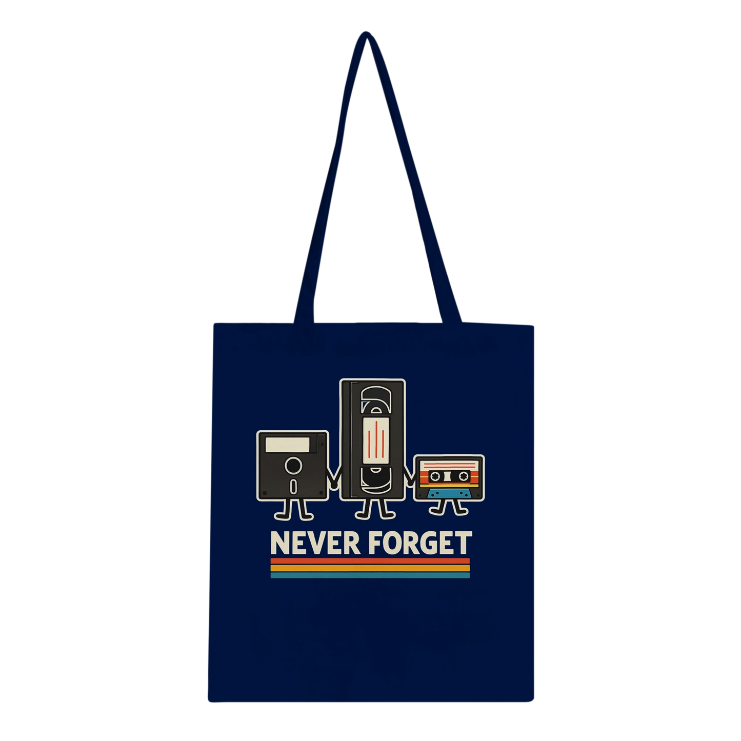 Retro Tech Squad Never Forget Tote Bag