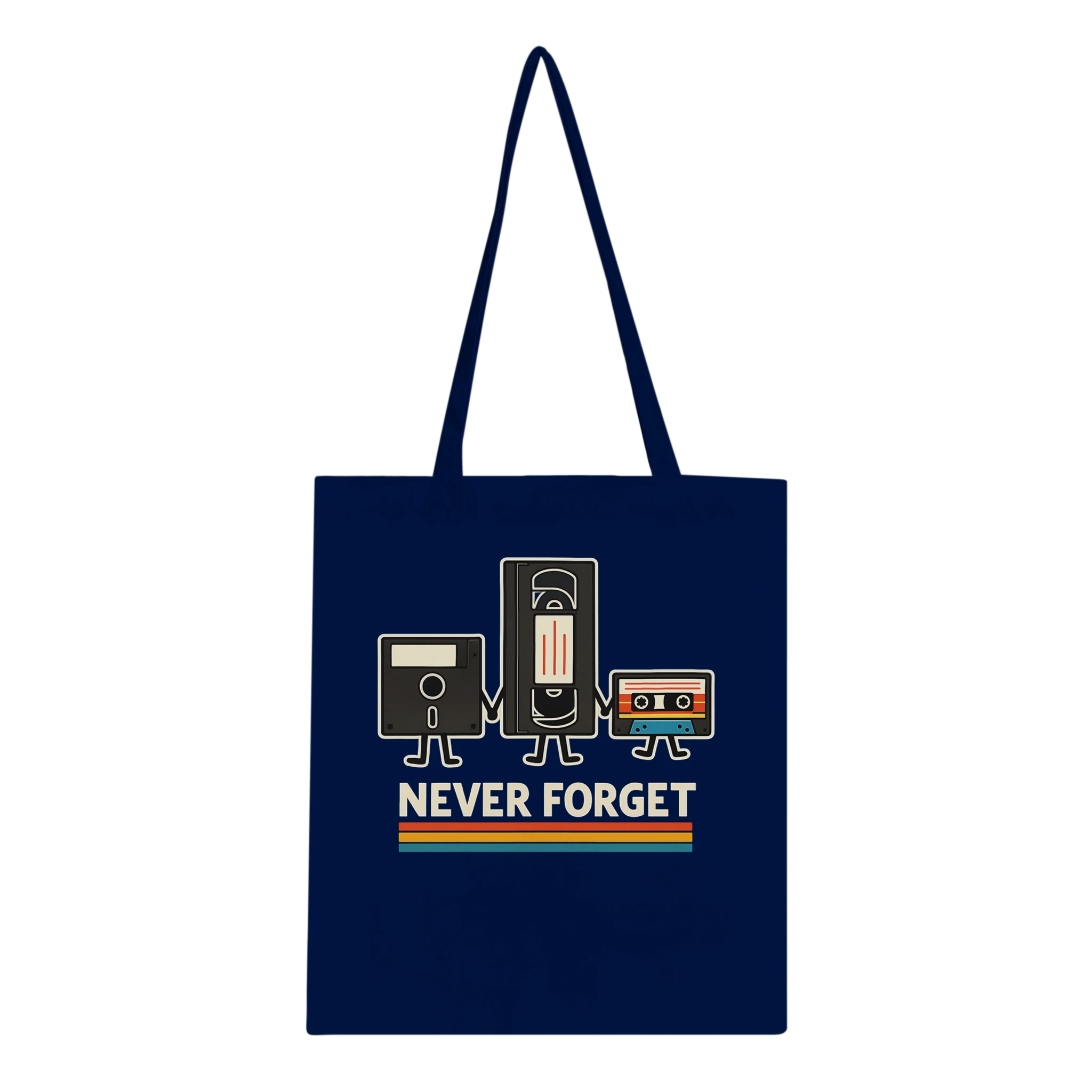 Retro Tech Squad Never Forget Tote Bag