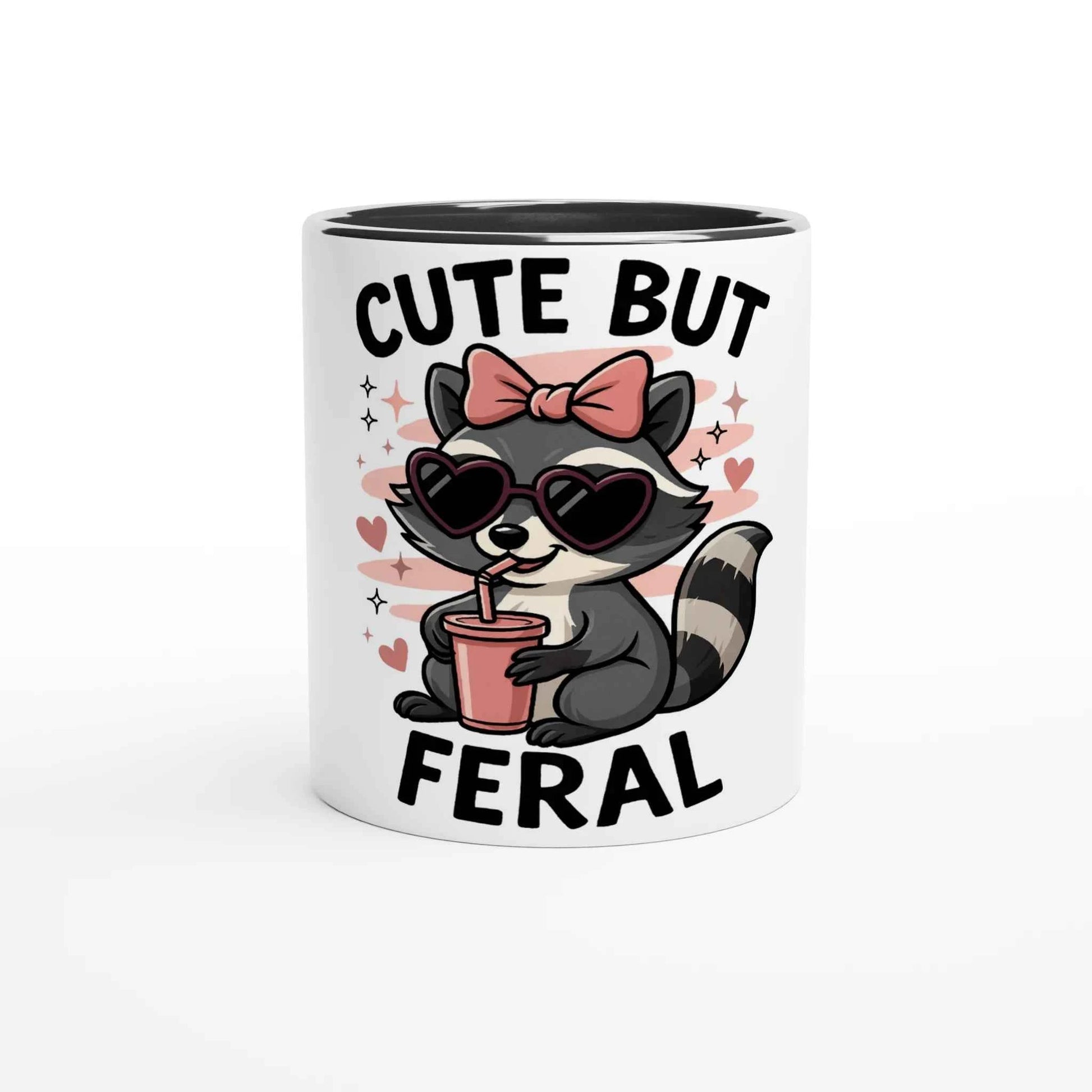 Cute But Feral 11oz Coffee Mug with Color Inside