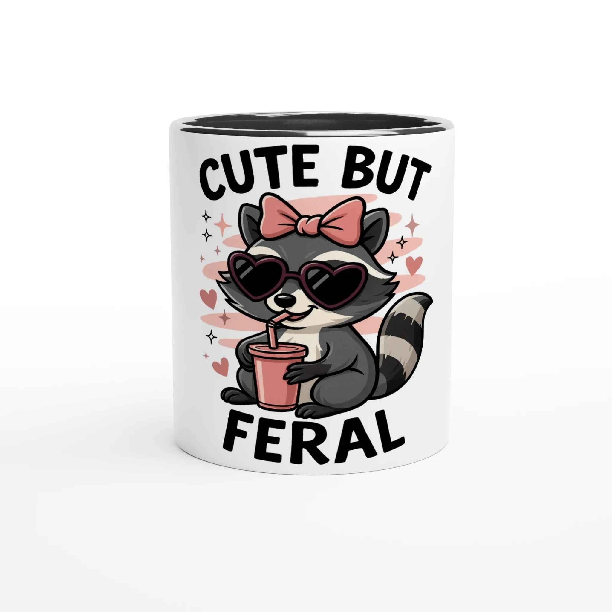 Cute But Feral 11oz Coffee Mug with Color Inside