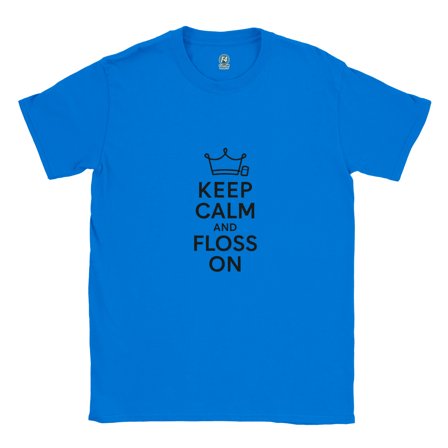 Keep Calm and Floss On T-Shirt – Funny Dental Unisex Tee - F4 Custom Prints